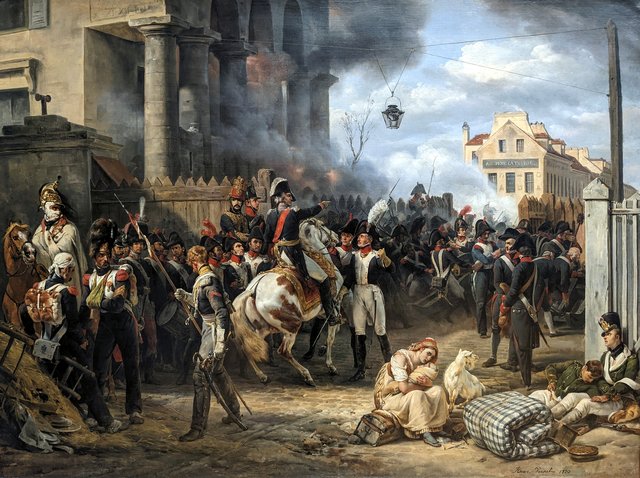 The barrier of Clichy by Horace Vernet