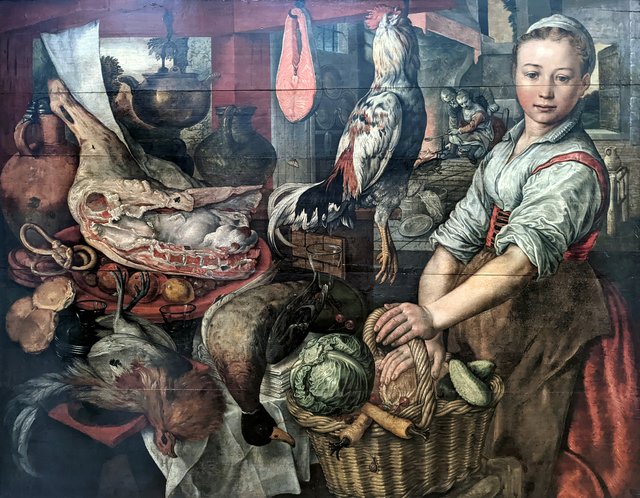 Kitchen Scene by Joachim Beuckelaer