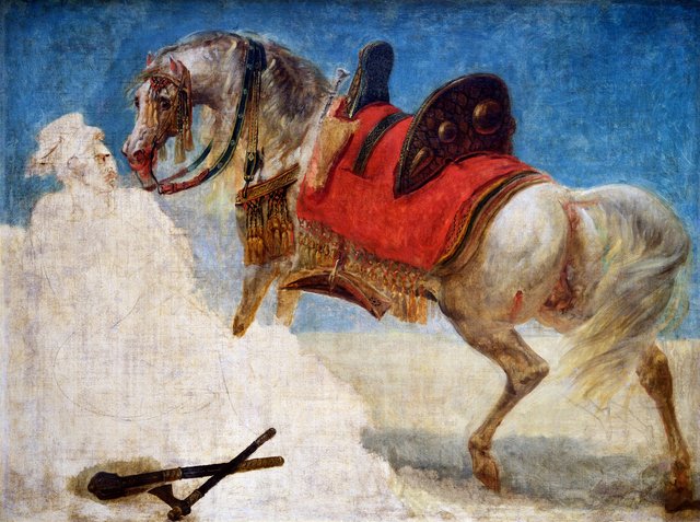 Study of a Harnessed Arabian Horse by Antoine-Jean Gros