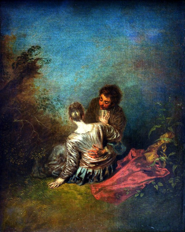 The Faux Pas by Jean-Antoine Watteau