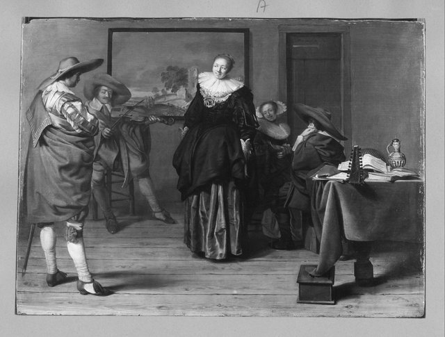 The Dancing Lesson by Pieter Codde