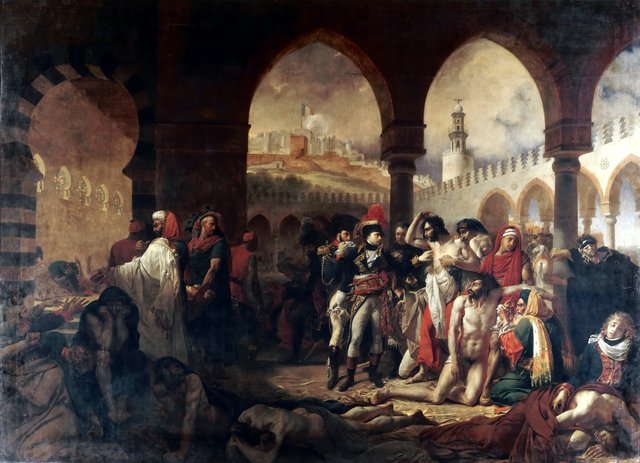 Bonaparte Visiting the Plague Victims of Jaffa by Antoine-Jean Gros