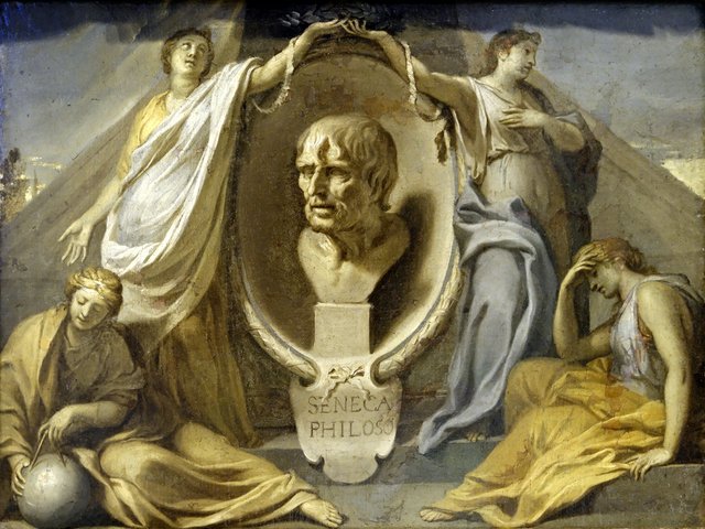 Le Tombeau de Sénèque by Charles Le Brun