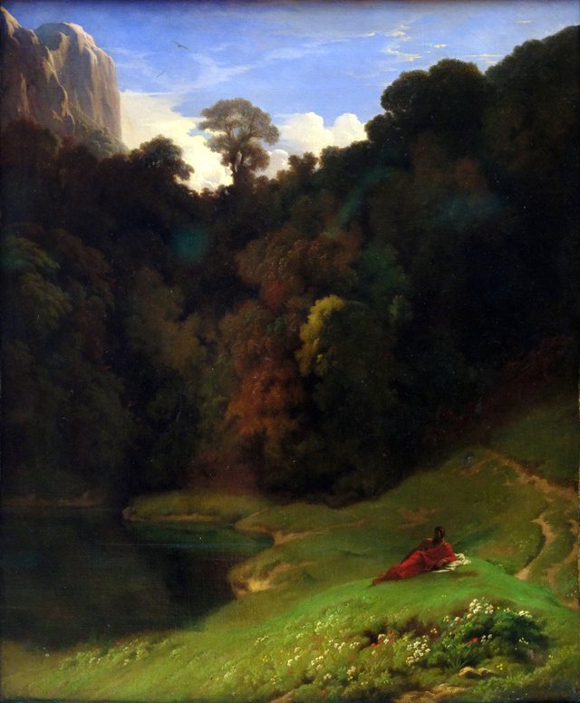 La Solitude by Hippolyte Flandrin