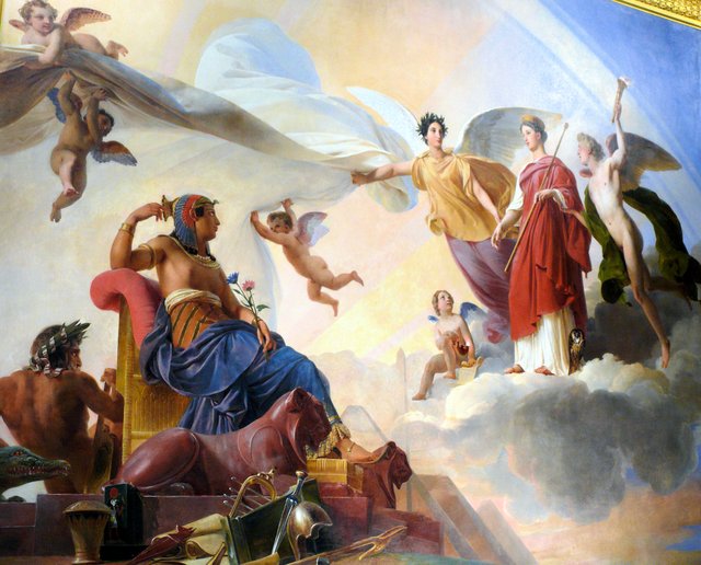 Study and Genius unveil ancient Egypt to Greece by François-Édouard Picot