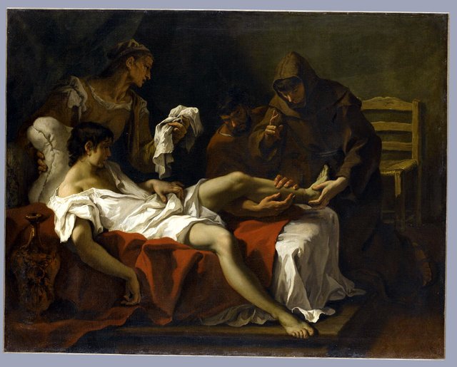 St Anthony of Padua Healing a Youth by Sebastiano Ricci