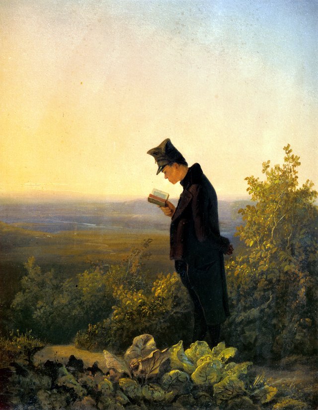 Reading the Breviary, The Evening by Carl Spitzweg
