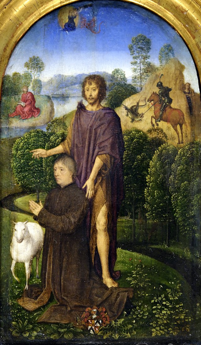 The Donor with St John the Baptist by Hans Memling