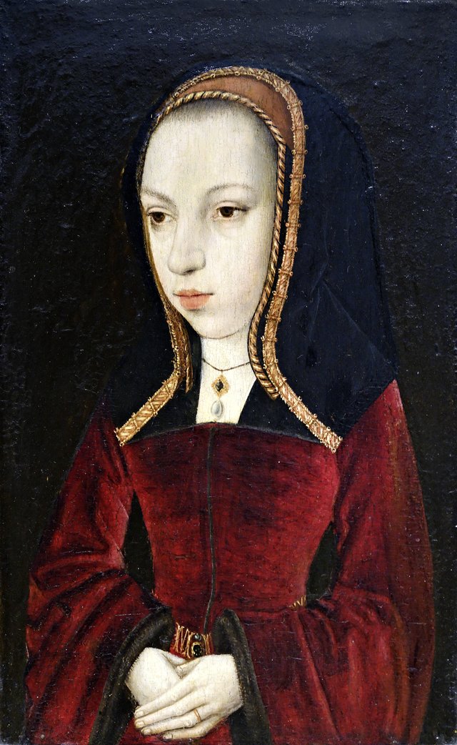 Portrait of Margaret of Austria by Master of the Bruges Legend of St. Ursula