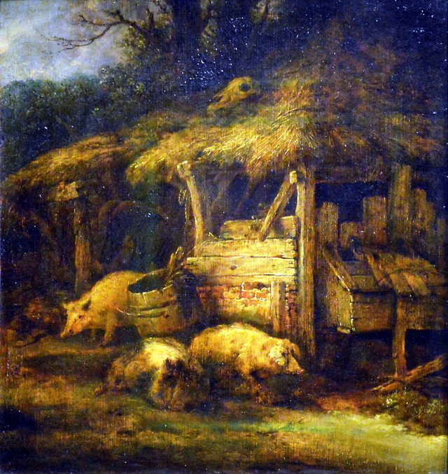 Le Toit à porcs by Isaac van Ostade