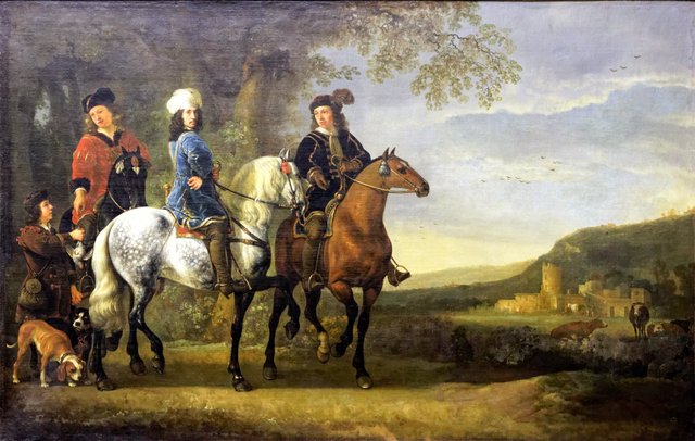 Landscape with three Horsemen by Aelbert Cuyp