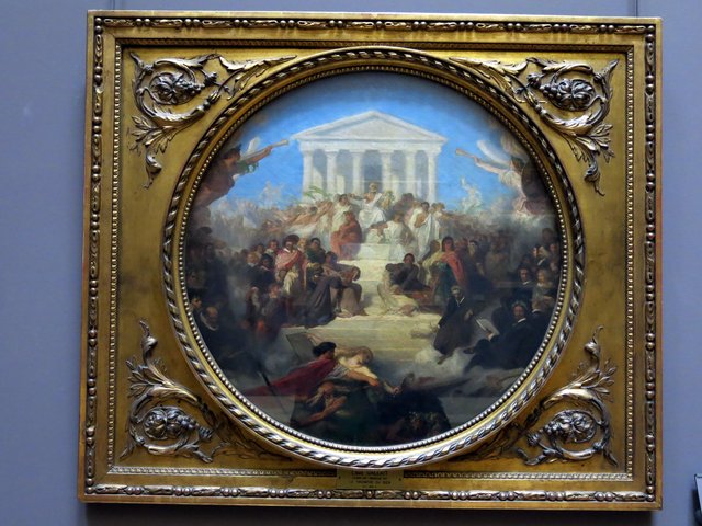 Le Triomphe des arts et la Victoire du Bien et du Vrai by Louis Gallait