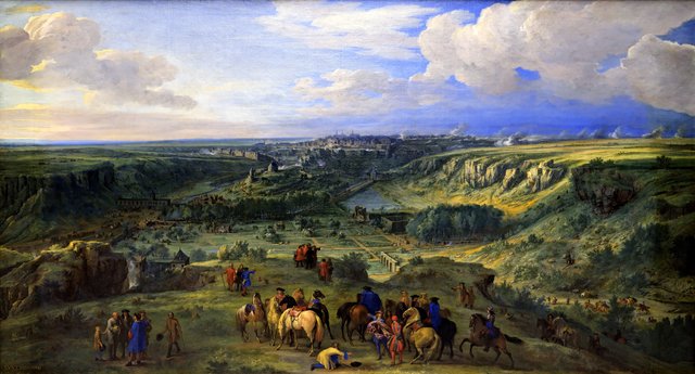 View of the City of Luxemburg from the baths of Mansfeld (taken on 3 June 1684) by Adam Frans van der Meulen