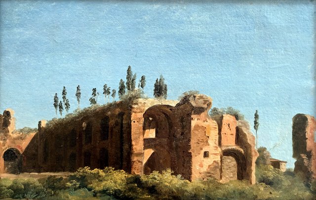 Bei der Villa Farnese: Die Ruinen by Pierre-Henri de Valenciennes