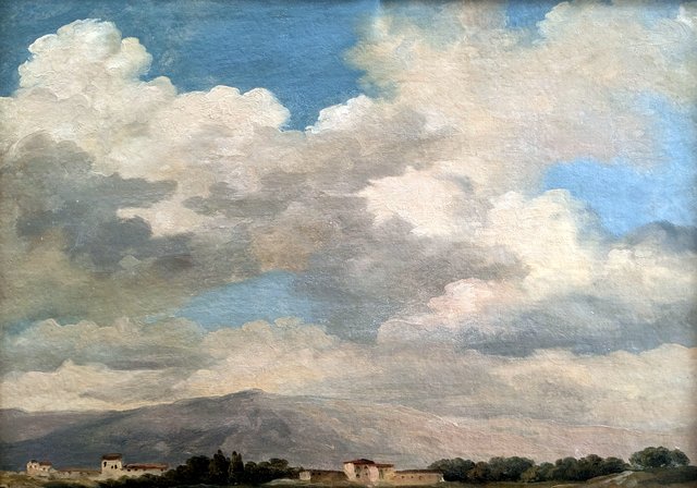Wolkenstudie am Quirinal by Pierre-Henri de Valenciennes