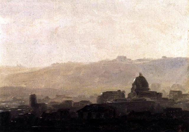 View of Rome in the Morning. by Pierre-Henri de Valenciennes
