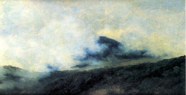 Rocca di Papa: Berge in Wolken by Pierre-Henri de Valenciennes