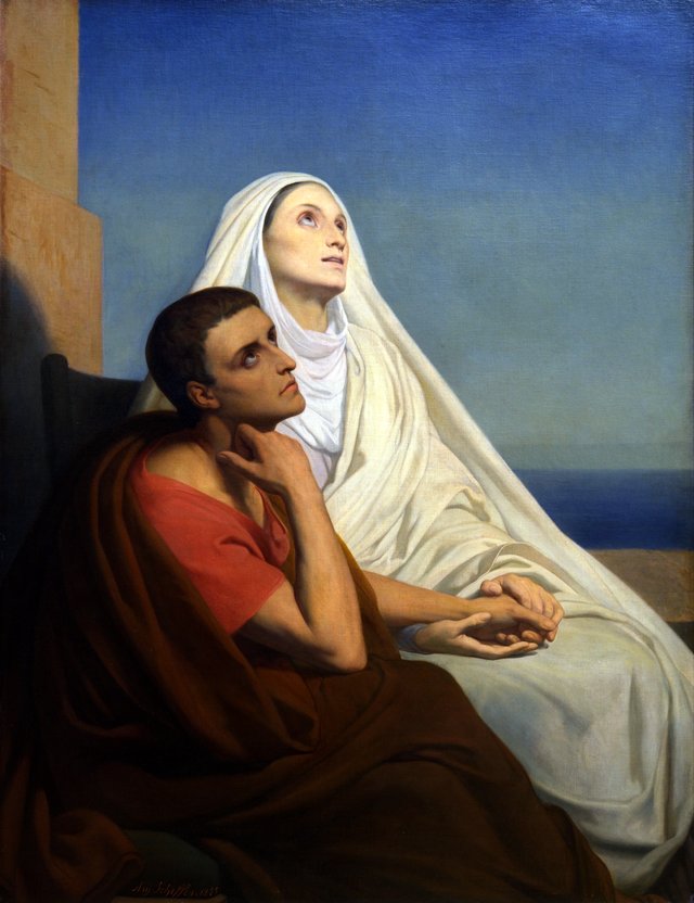 Saint Augustin et sa mère sainte Monique by Ary Scheffer