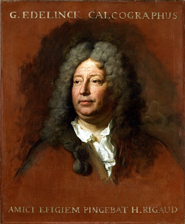Portrait of Gérard Edelinck by Hyacinthe Rigaud