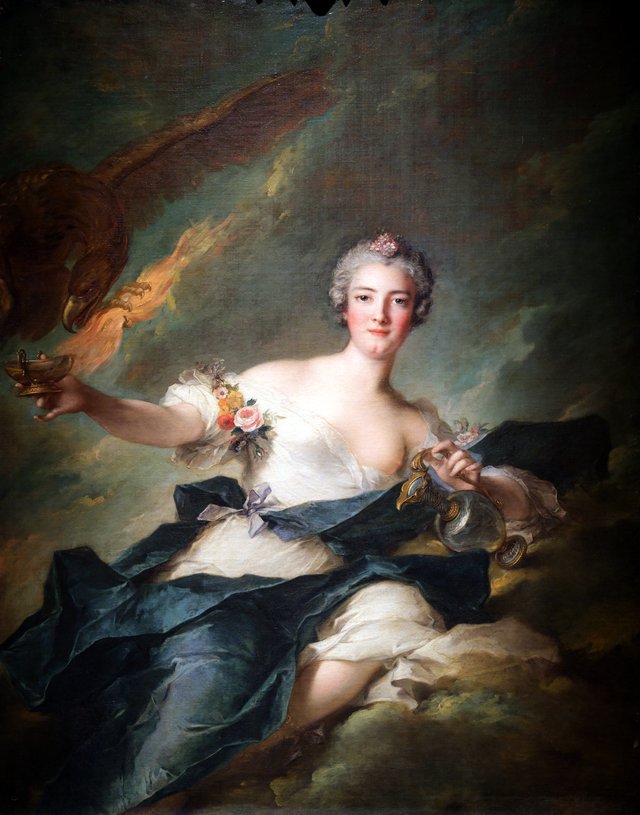 The Duchess of Chaulnes Represented as Hebe by Jean-Marc Nattier