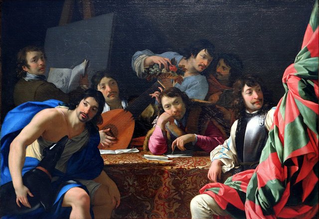 A Gathering of Friends by Eustache Le Sueur