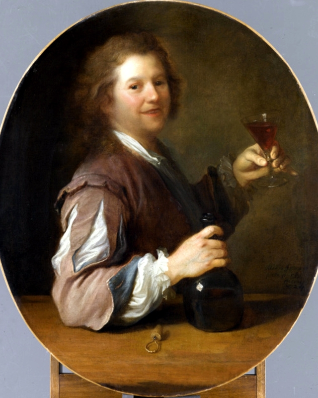Autoportrait as a drinker by Alexis Grimou