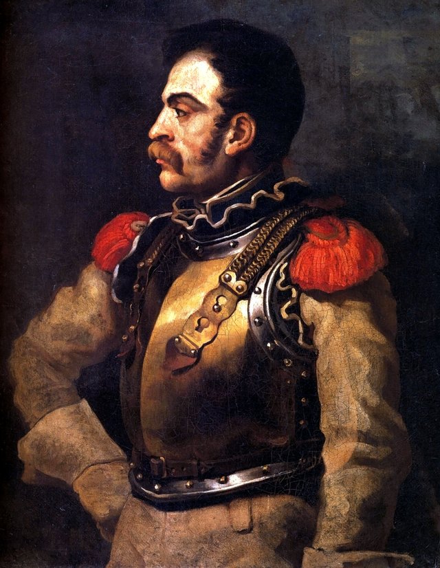 Un carabinier, vu à mi-corps by Théodore Géricault