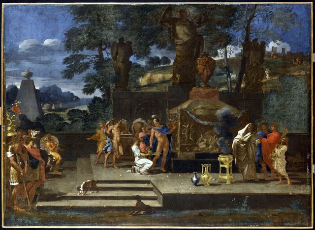 Alexandre au tombeau d'Achille by Charles Alphonse du Fresnoy