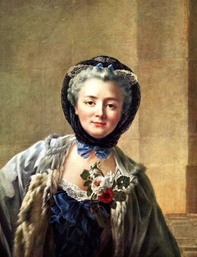 Portrait of Madame Drouais, née Anne Françoise Doré by François-Hubert Drouais