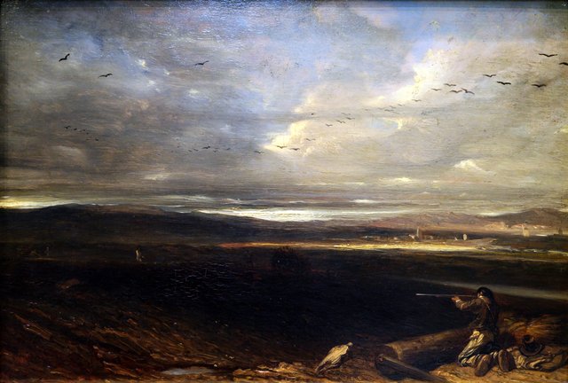 La Battue en plaine by Alexandre-Gabriel Decamps