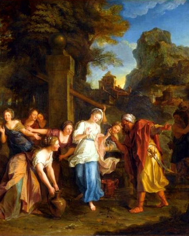 Eliezer and Rebecca by Antoine Coypel