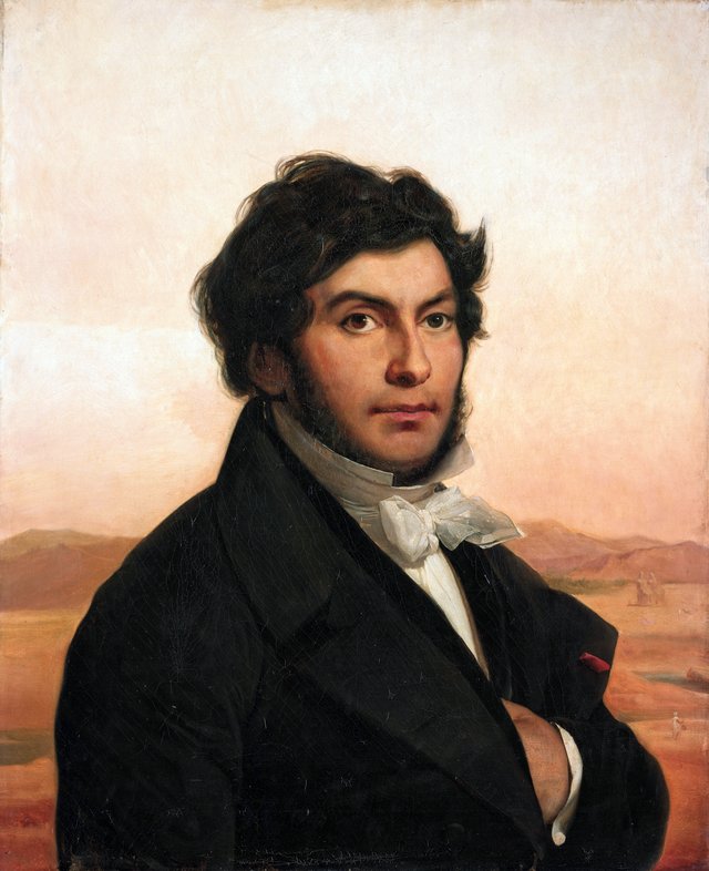 Portrait of Champollion (1790-1832) by Léon Cogniet