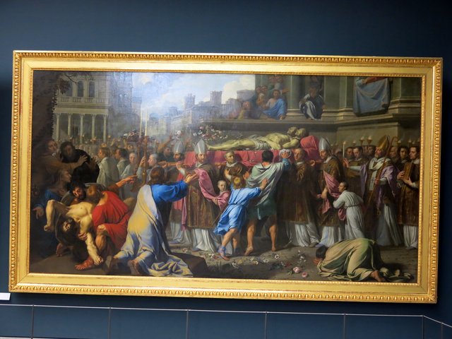 Translation des corps de saint Gervais et saint Protais by Philippe de Champaigne
