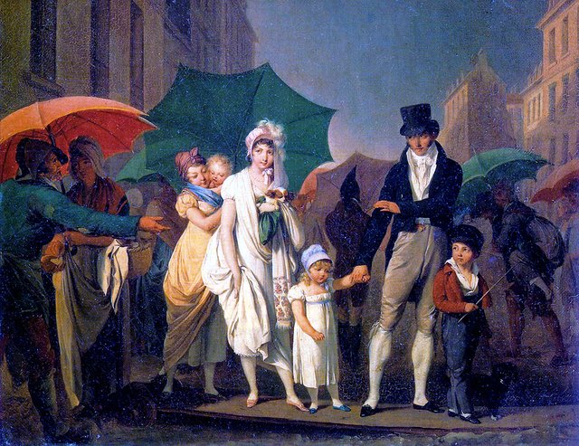 Der Regenschauer by Louis-Léopold Boilly