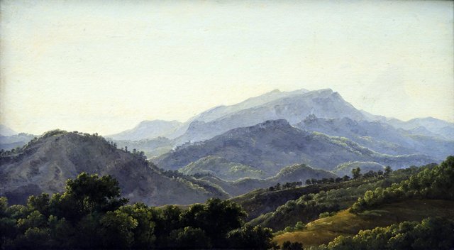 Vue prise de Subiaco by Jean-Joseph-Xavier Bidauld