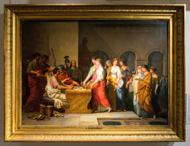 La Générosité des dames romaines by Louis Gauffier