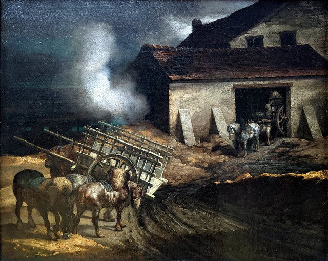 The Plaster Kiln by Théodore Géricault