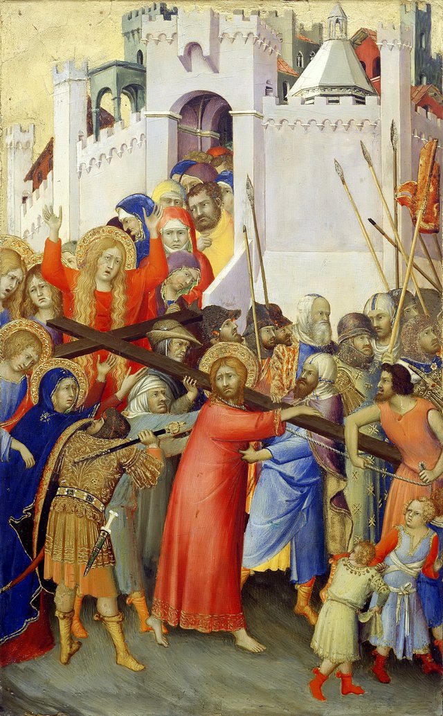 The Carrying of the Cross by Simone Martini