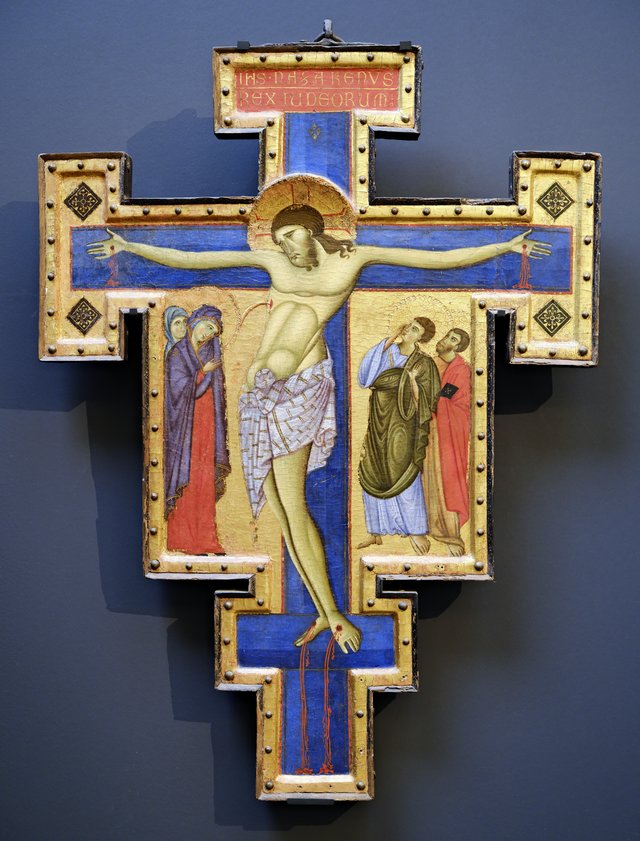 Crucifix by the Master of San Francesco, Louvre by Master of Saint Francis