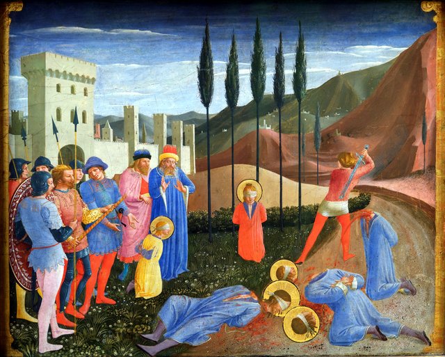 The Beheading of Saints Cosmas and Damian by Fra Angelico