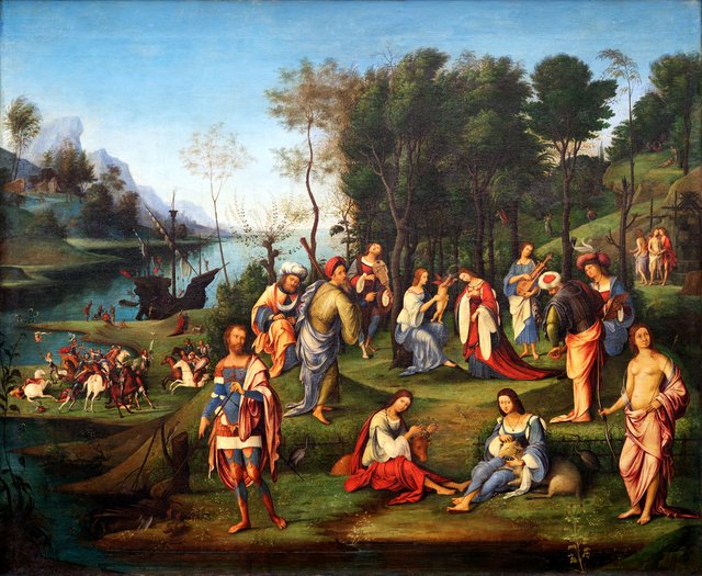 Allegory of Isabella d'Este's Coronation by Lorenzo Costa