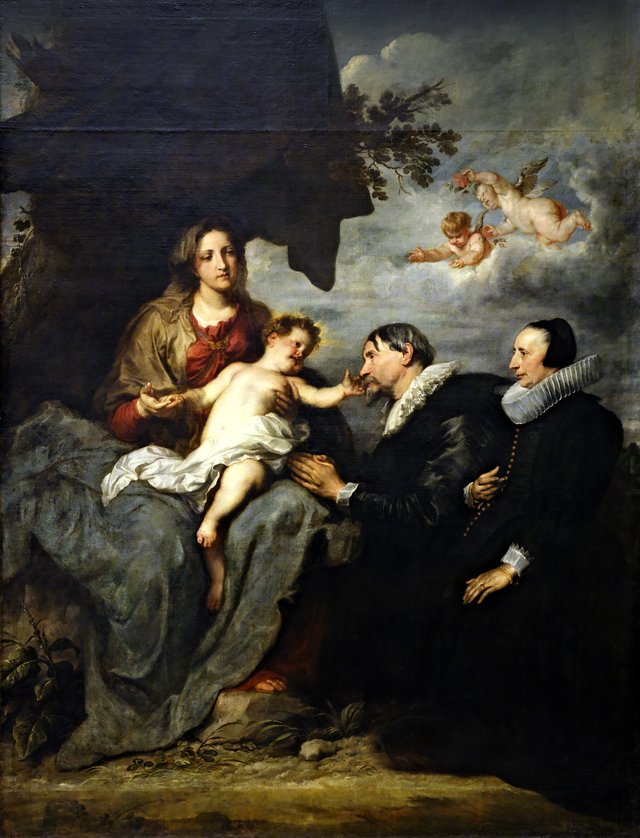Madonna with Two Donors by Anthony van Dyck