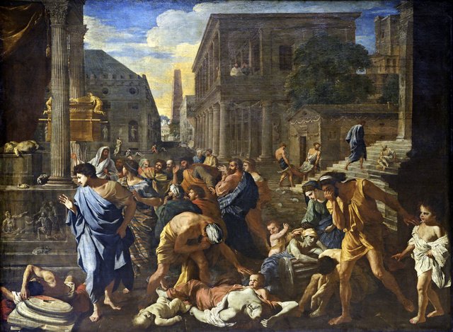 The Plague at Ashdod by Nicolas Poussin