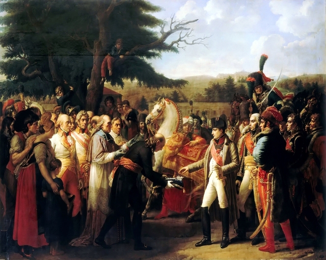 Napoleon Bonaparte receiving the keys of Vienna at the Schloss Schönbrunn, 13th November 1805 by Anne-Louis Girodet