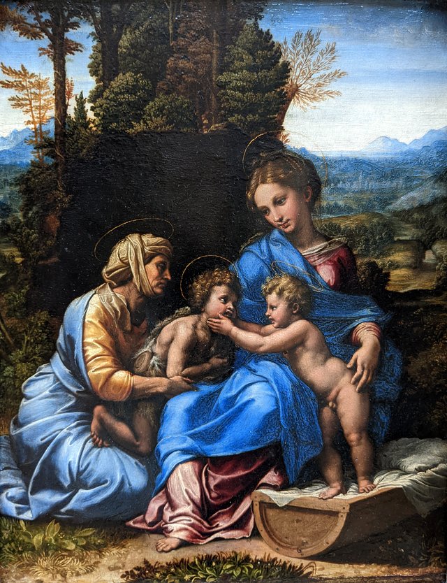 Holy Family with Saint Elizabeth and the infant St. John by Raphael