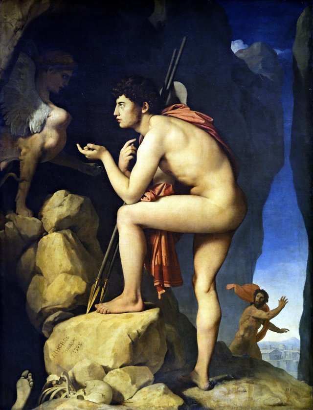 Oedipus and the Sphinx by Jean-Auguste-Dominique Ingres