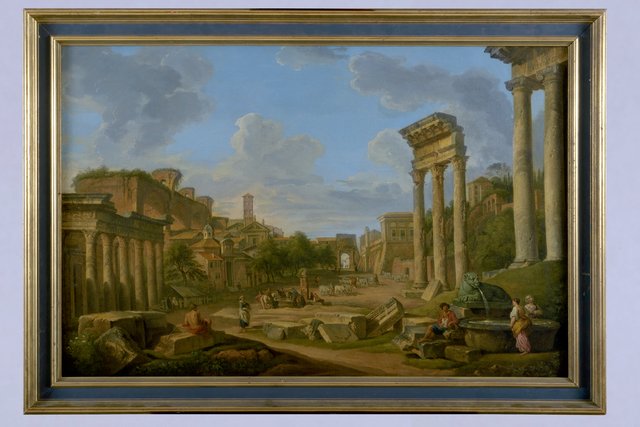 Forum Romanum by Giovanni Paolo Panini