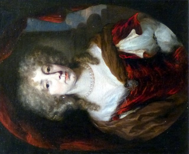 Portrait of a Lady (oval) by Nicolaes Maes