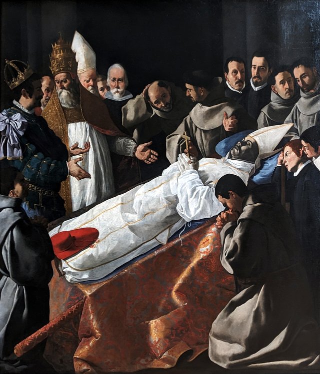 Saint Bonaventure's Body Lying in State by Francisco de Zurbarán