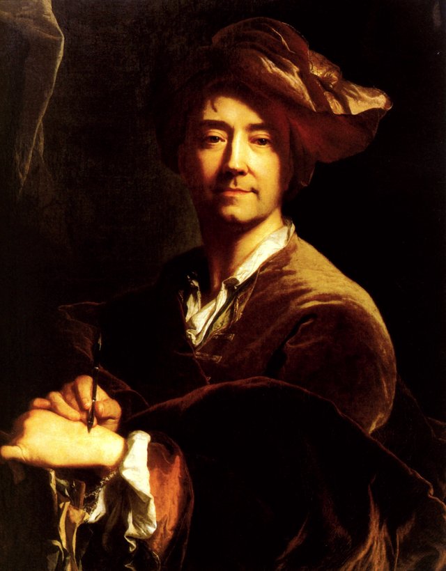 Self-portrait by Hyacinthe Rigaud